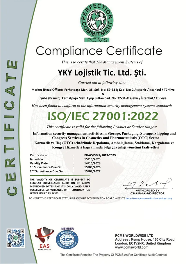 ISO/IEC 27001 sertifikası